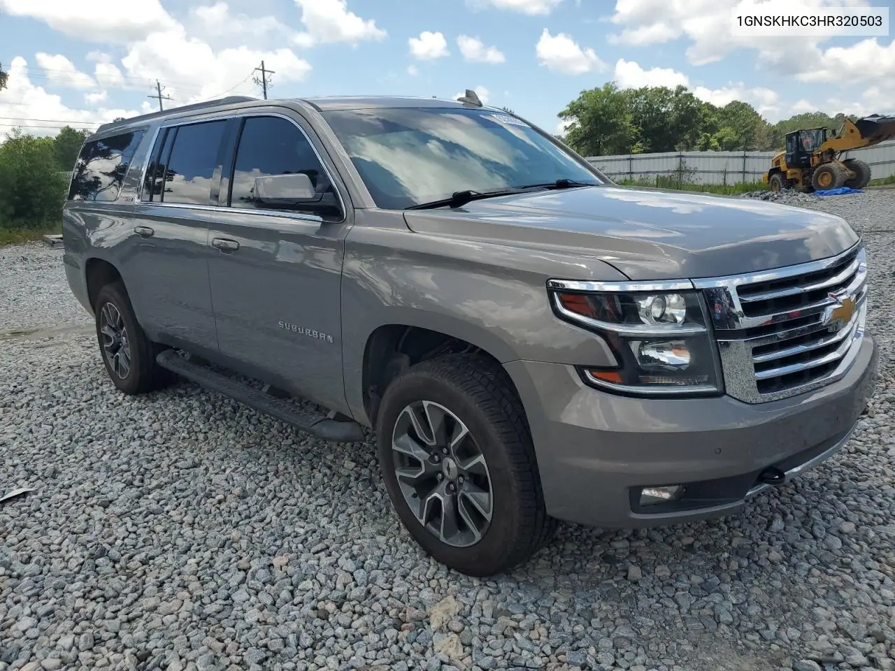 2017 Chevrolet Suburban K1500 Lt VIN: 1GNSKHKC3HR320503 Lot: 62588255