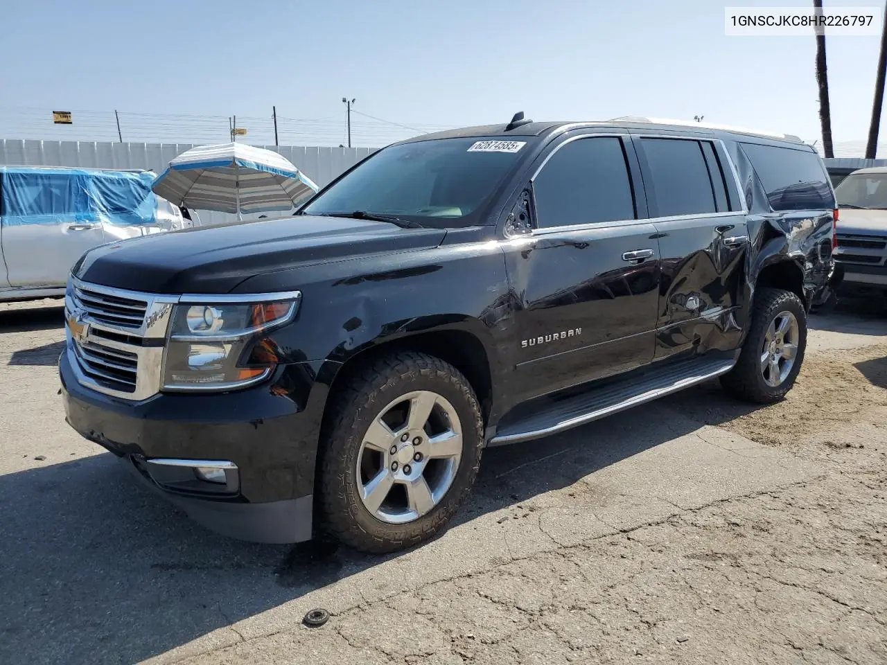 2017 Chevrolet Suburban C1500 Premier VIN: 1GNSCJKC8HR226797 Lot: 62874585