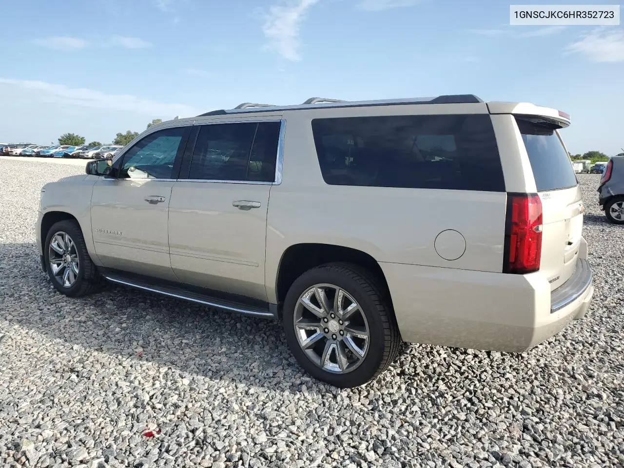 2017 Chevrolet Suburban C1500 Premier VIN: 1GNSCJKC6HR352723 Lot: 63122675