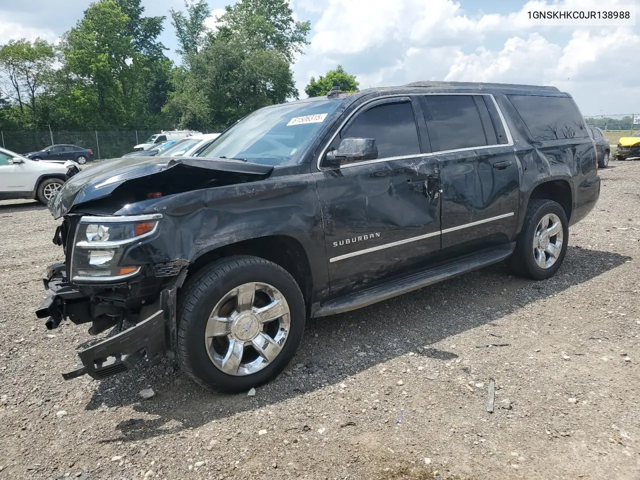 2018 Chevrolet Suburban K1500 Lt VIN: 1GNSKHKC0JR138988 Lot: 61506315