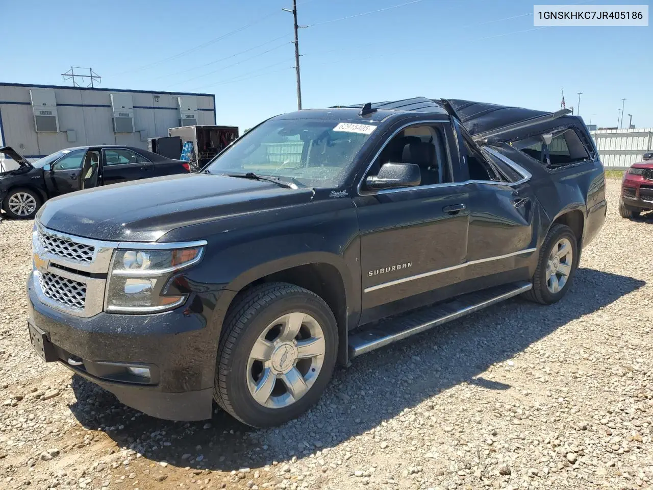 2018 Chevrolet Suburban K1500 Lt VIN: 1GNSKHKC7JR405186 Lot: 62915405