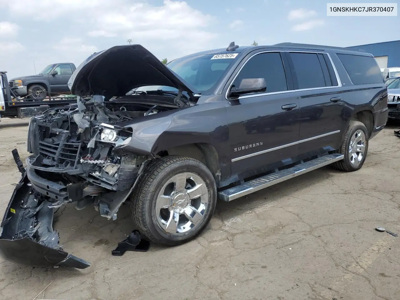 2018 Chevrolet Suburban K1500 Lt VIN: 1GNSKHKC7JR370407 Lot: 65757625
