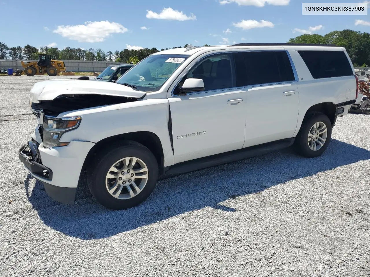 2019 Chevrolet Suburban K1500 Lt VIN: 1GNSKHKC3KR387903 Lot: 57580805