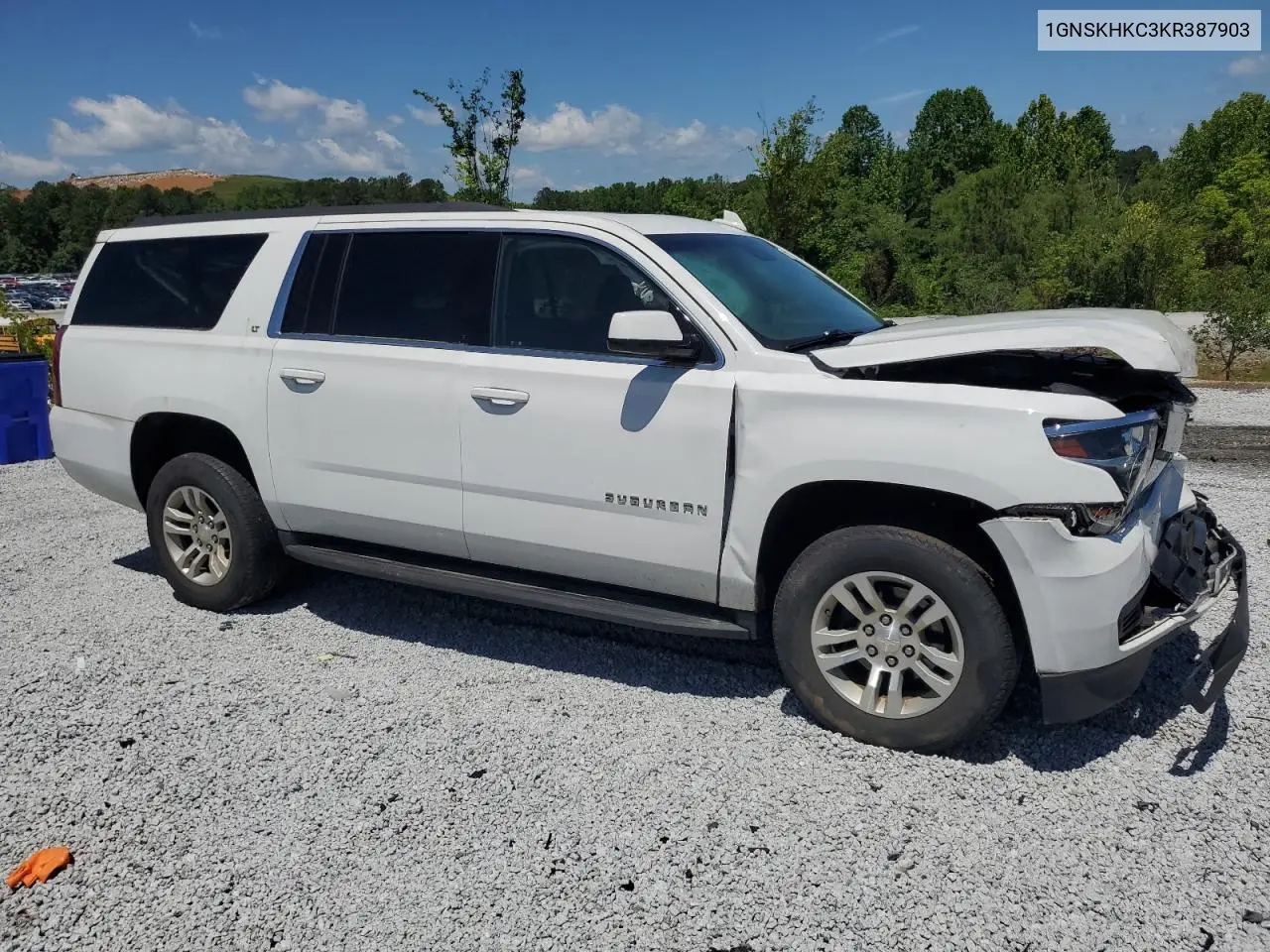 2019 Chevrolet Suburban K1500 Lt VIN: 1GNSKHKC3KR387903 Lot: 57580805