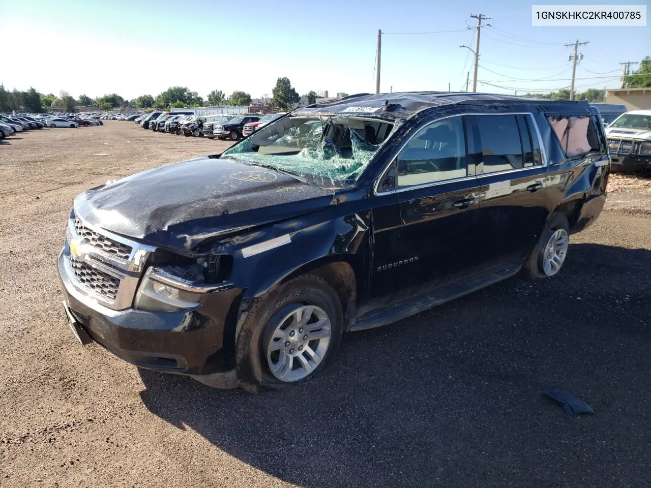 2019 Chevrolet Suburban K1500 Lt VIN: 1GNSKHKC2KR400785 Lot: 58612943