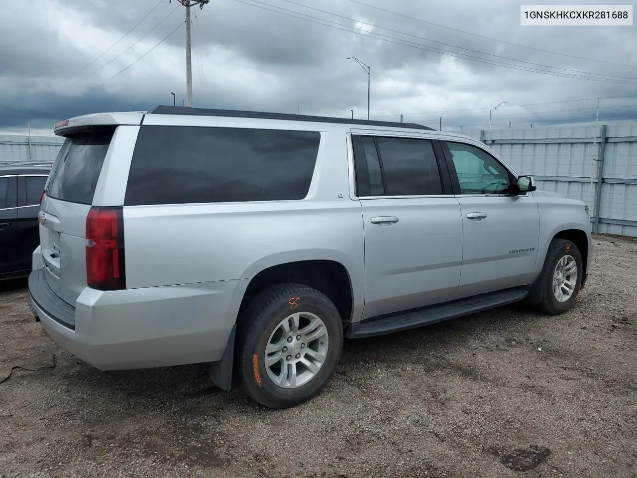 2019 Chevrolet Suburban K1500 Lt VIN: 1GNSKHKCXKR281688 Lot: 62031335