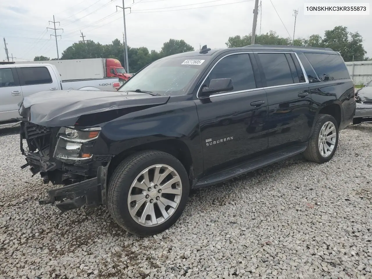2019 Chevrolet Suburban K1500 Lt VIN: 1GNSKHKC3KR355873 Lot: 65272605
