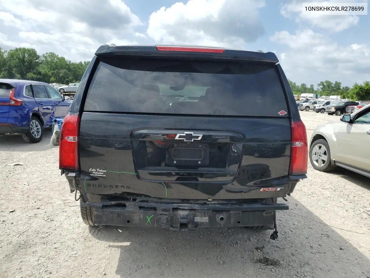 2020 Chevrolet Suburban K1500 Lt VIN: 1GNSKHKC9LR278699 Lot: 61911955