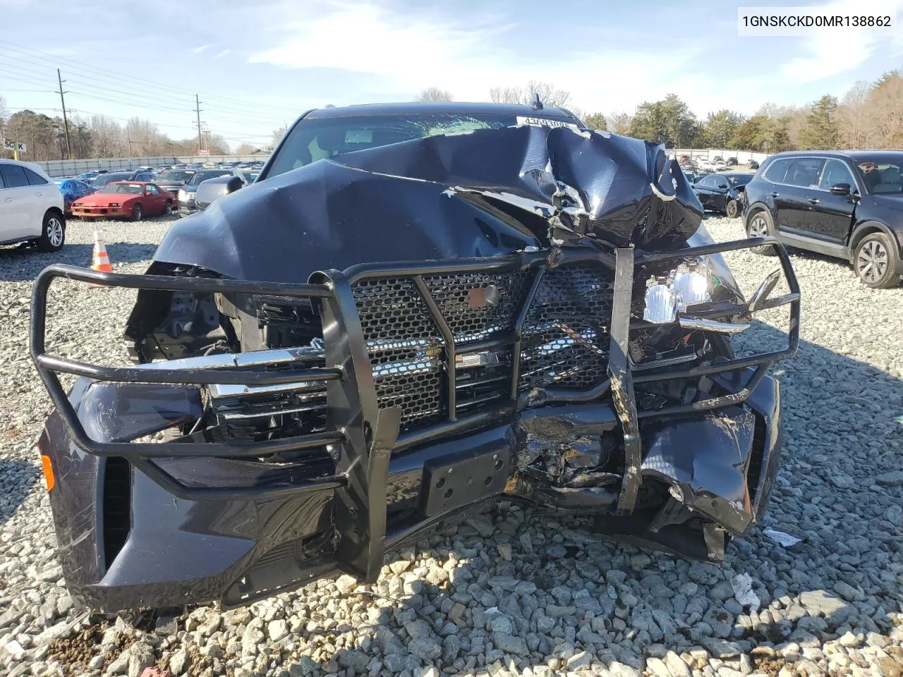 2021 Chevrolet Suburban K1500 Lt VIN: 1GNSKCKD0MR138862 Lot: 43693085