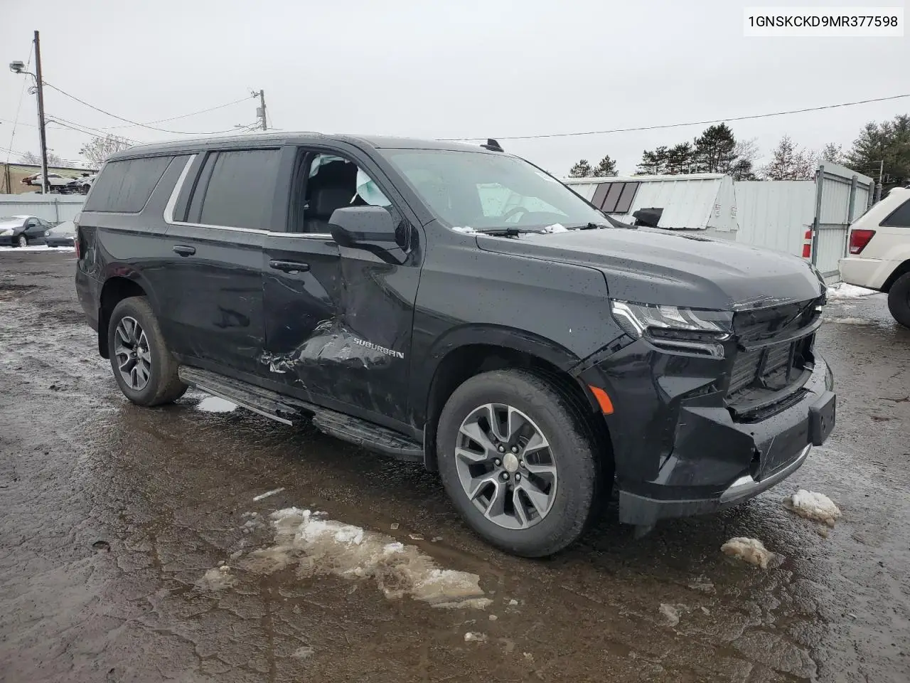 2021 Chevrolet Suburban K1500 Lt VIN: 1GNSKCKD9MR377598 Lot: 44597275