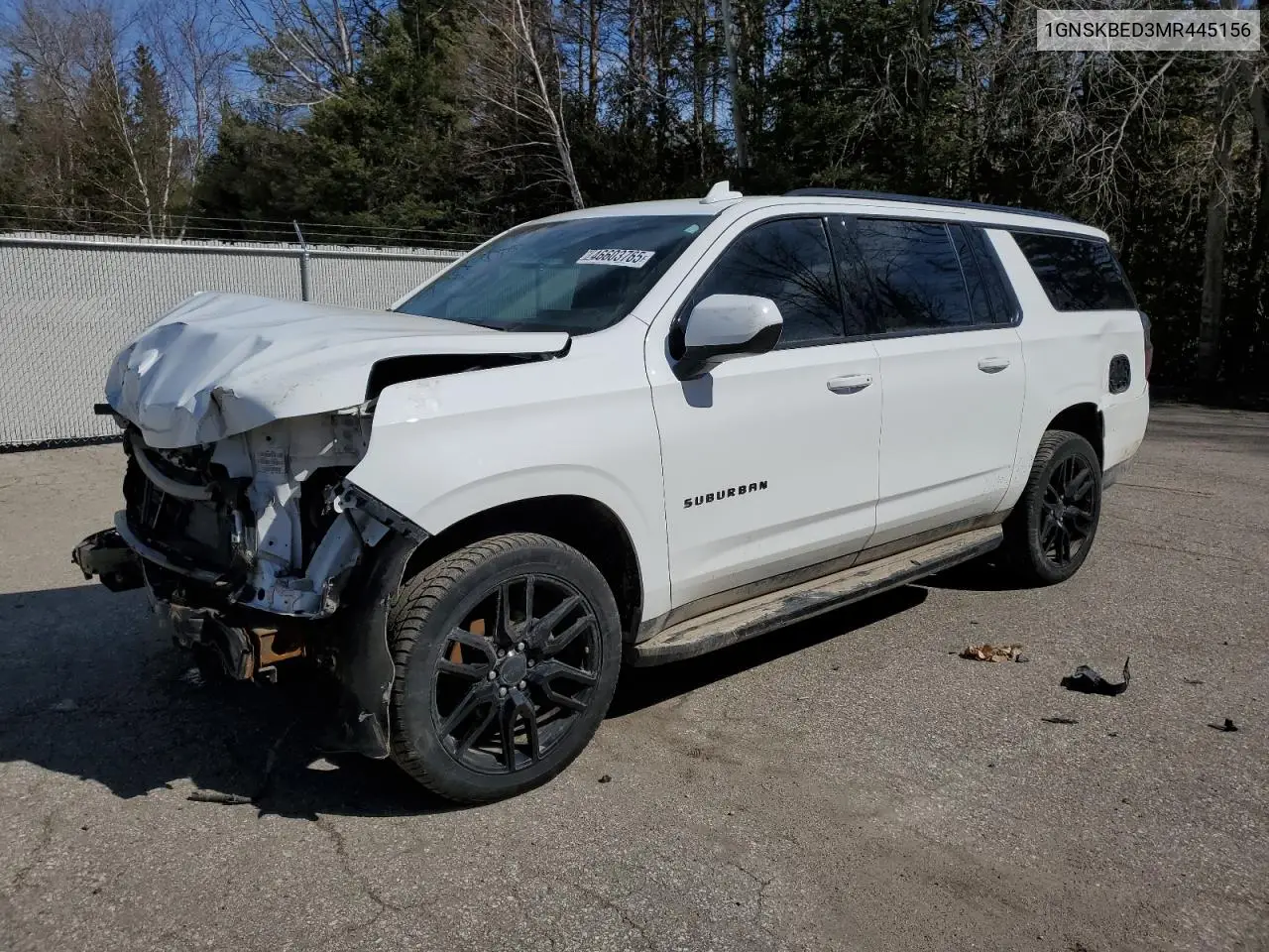 2021 Chevrolet Suburban K1500 Ls VIN: 1GNSKBED3MR445156 Lot: 46603765