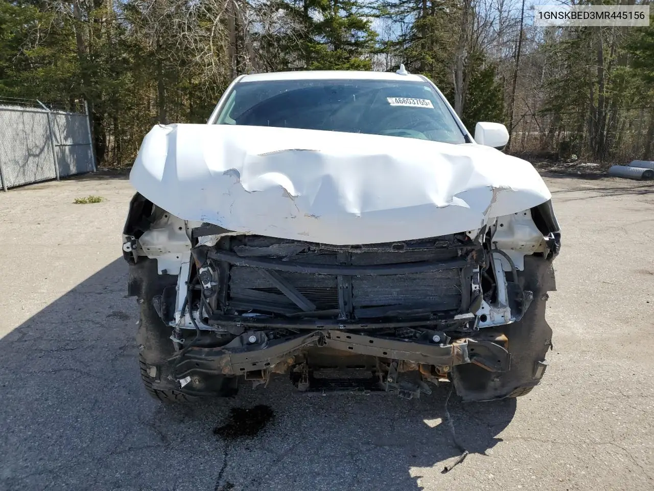 2021 Chevrolet Suburban K1500 Ls VIN: 1GNSKBED3MR445156 Lot: 46603765