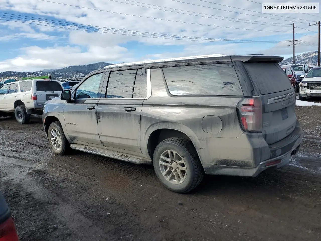 2021 Chevrolet Suburban K1500 Lt VIN: 1GNSKTKD5MR231506 Lot: 47370915