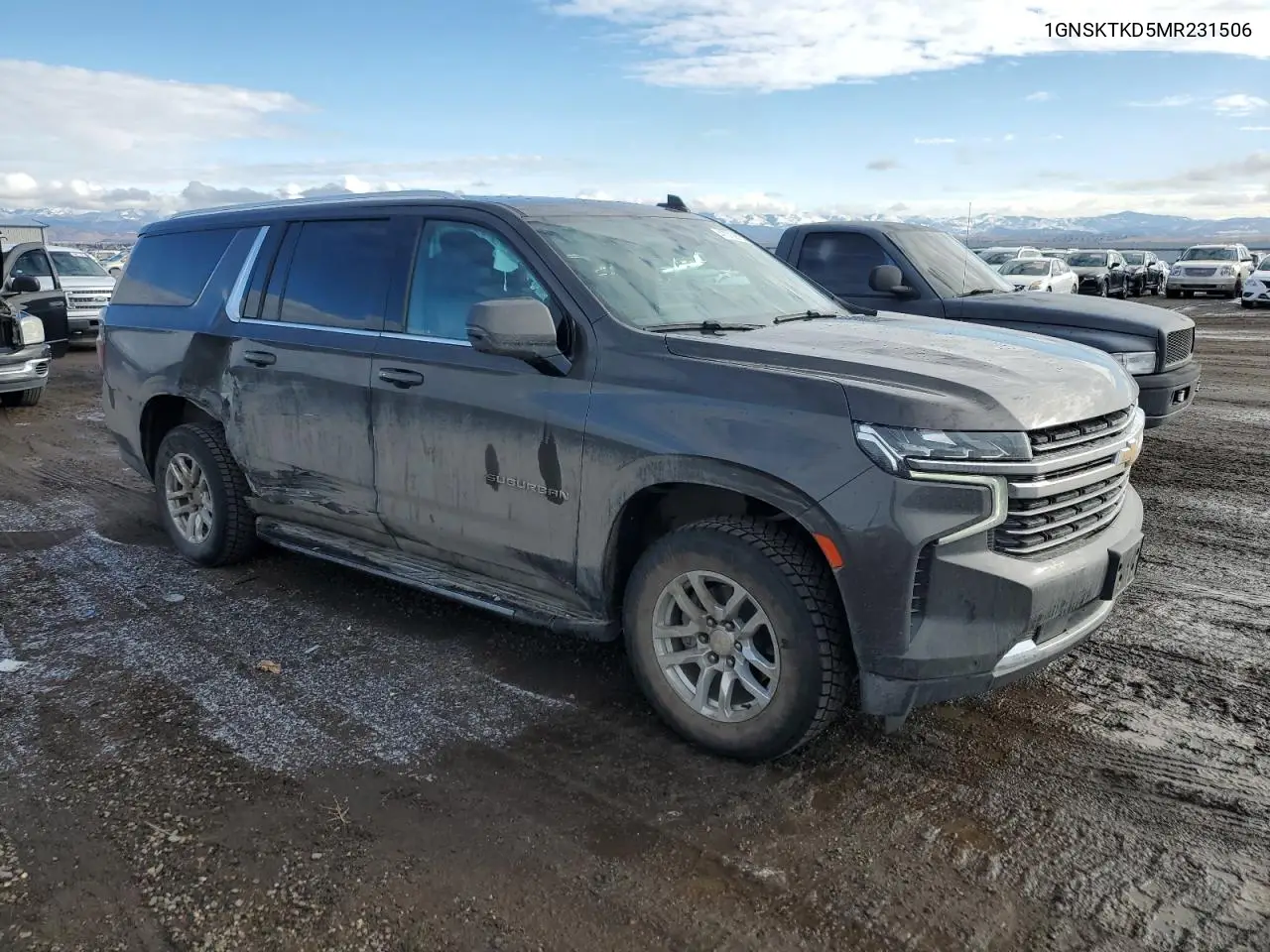 2021 Chevrolet Suburban K1500 Lt VIN: 1GNSKTKD5MR231506 Lot: 47370915