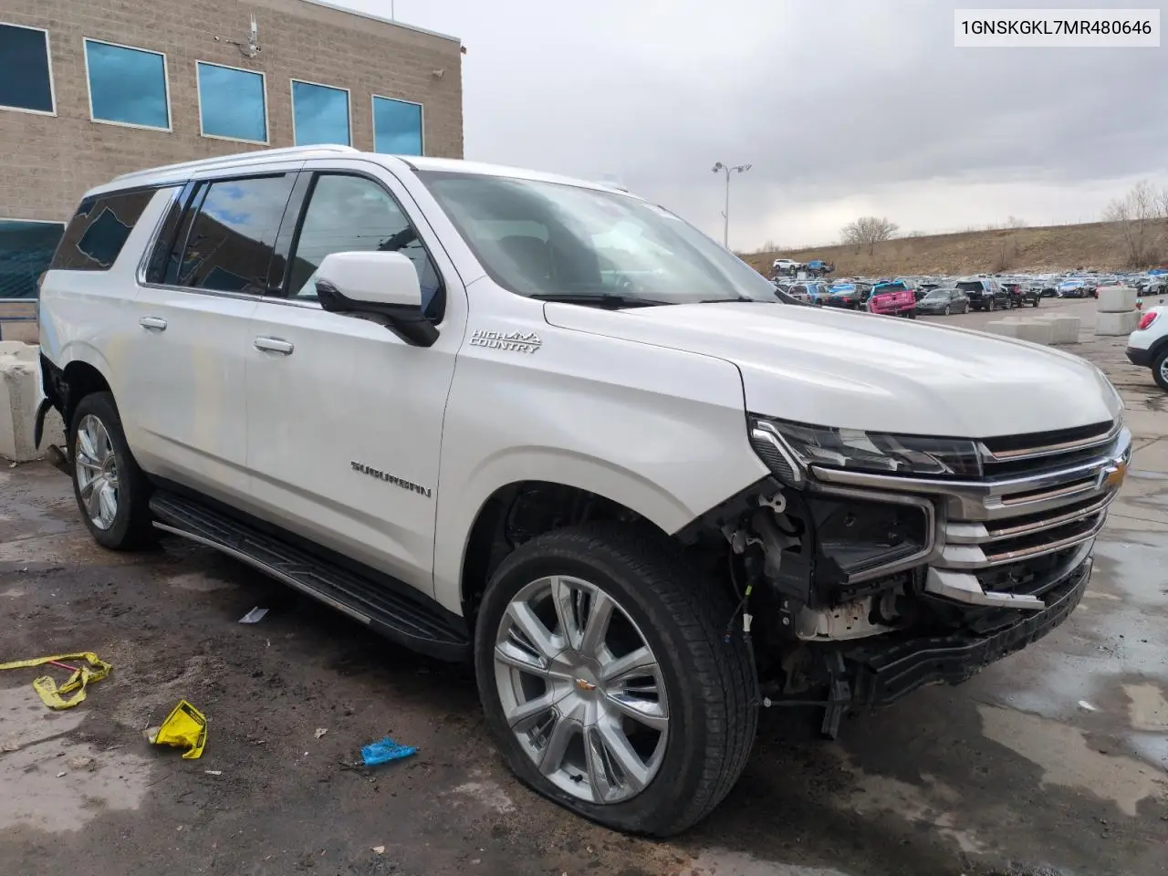 2021 Chevrolet Suburban K1500 High Country VIN: 1GNSKGKL7MR480646 Lot: 51019385