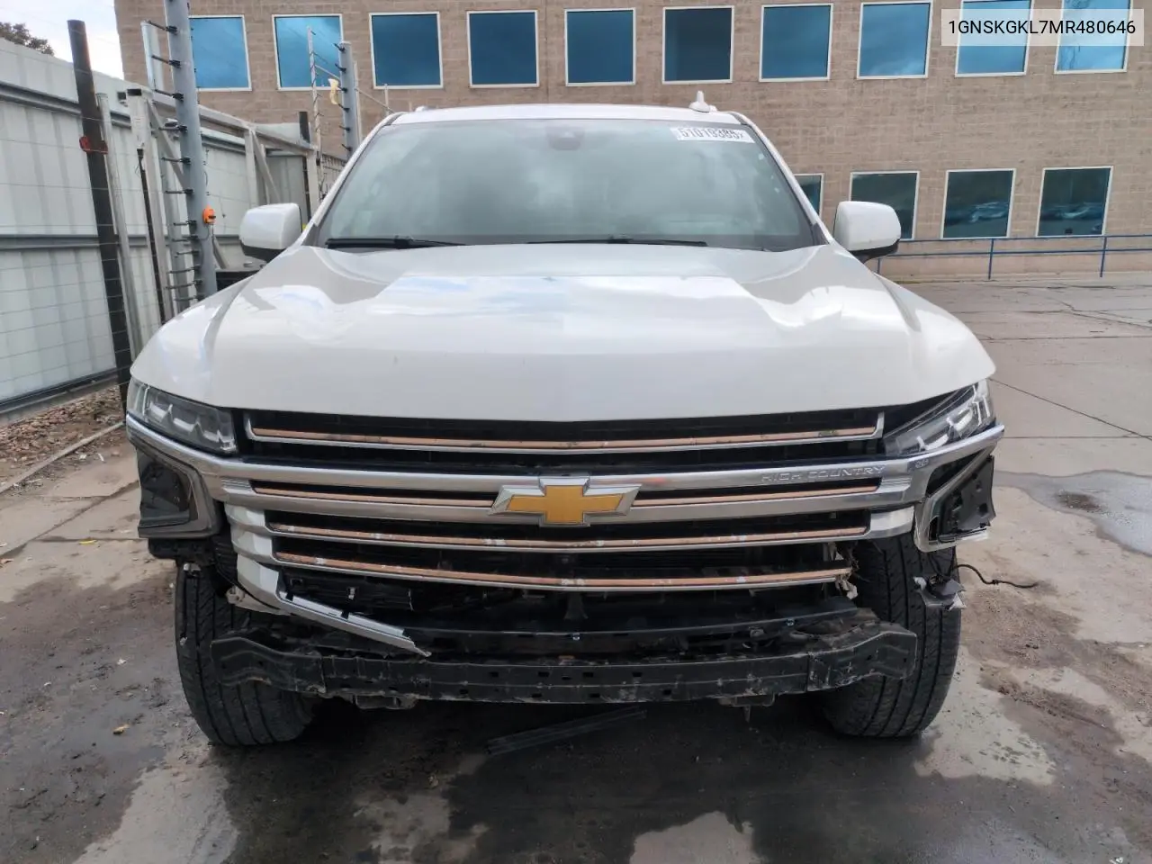 2021 Chevrolet Suburban K1500 High Country VIN: 1GNSKGKL7MR480646 Lot: 51019385