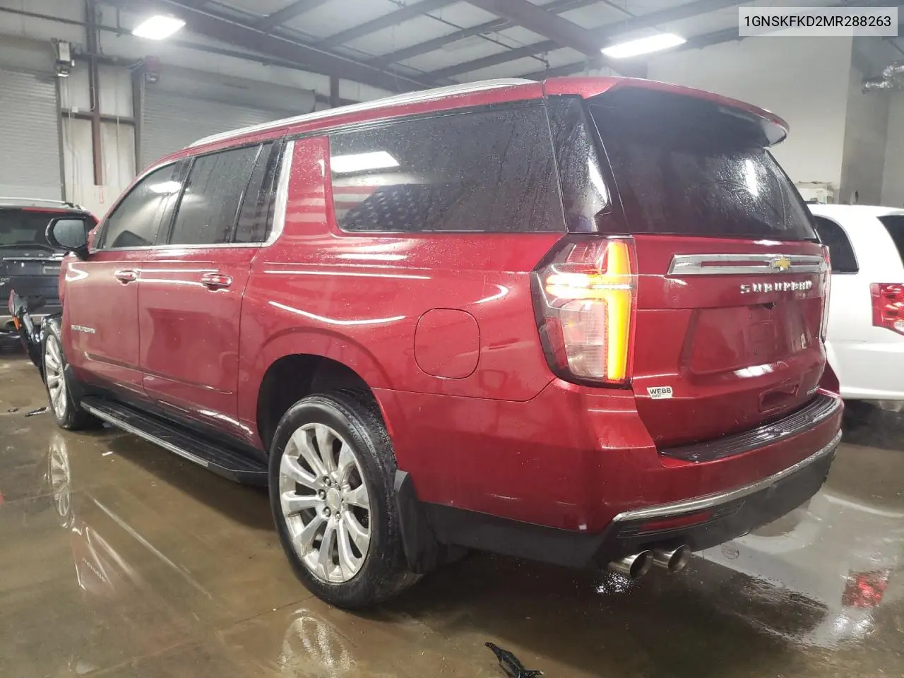 2021 Chevrolet Suburban K1500 Premier VIN: 1GNSKFKD2MR288263 Lot: 51673415