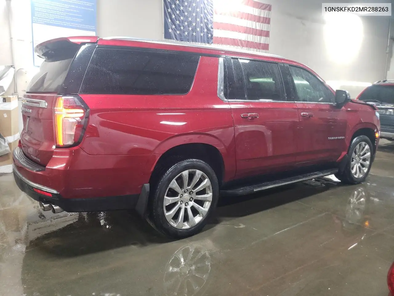 2021 Chevrolet Suburban K1500 Premier VIN: 1GNSKFKD2MR288263 Lot: 51673415