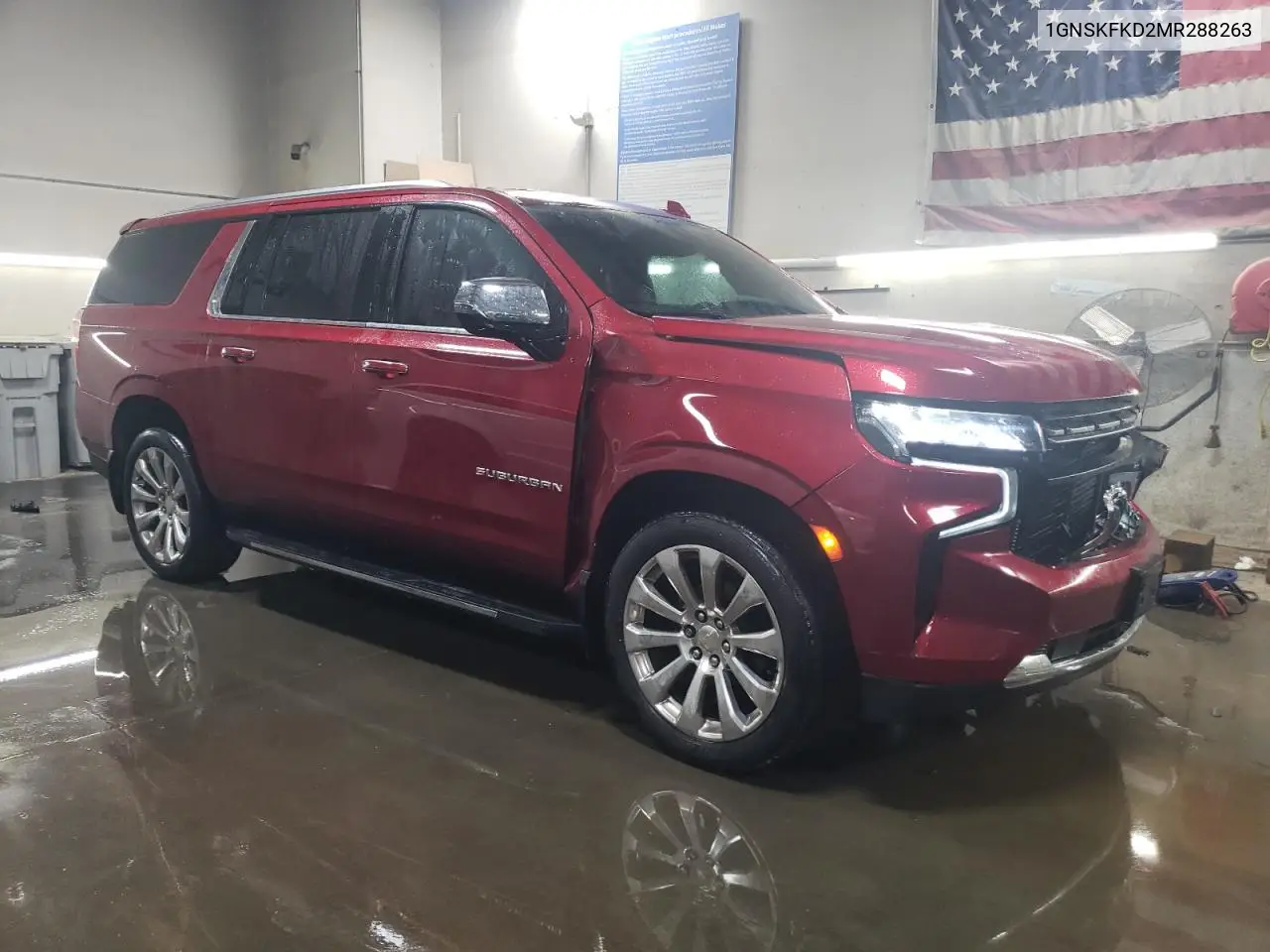 2021 Chevrolet Suburban K1500 Premier VIN: 1GNSKFKD2MR288263 Lot: 51673415