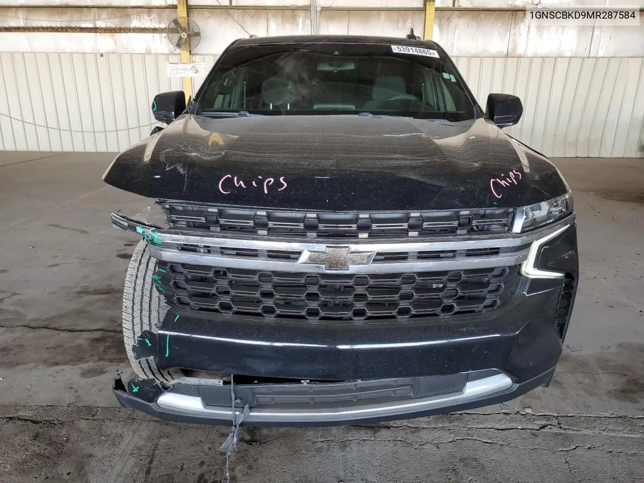 2021 Chevrolet Suburban C1500 Ls VIN: 1GNSCBKD9MR287584 Lot: 53914865