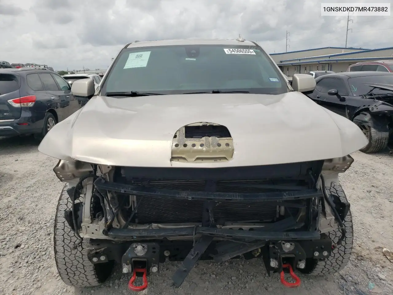 2021 Chevrolet Suburban K1500 Z71 VIN: 1GNSKDKD7MR473882 Lot: 54506555