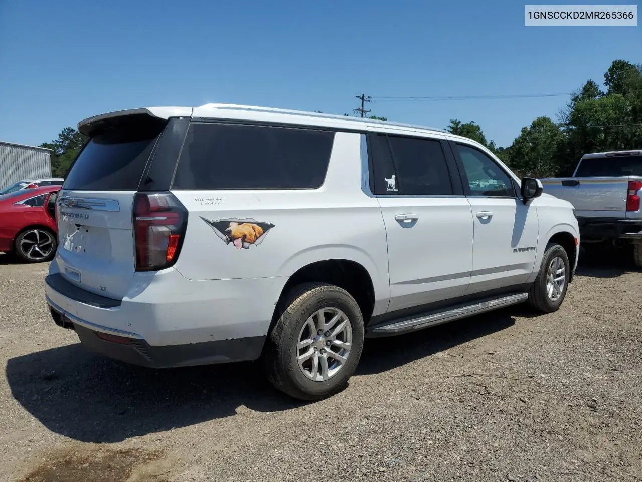 2021 Chevrolet Suburban C1500 Lt VIN: 1GNSCCKD2MR265366 Lot: 55333565