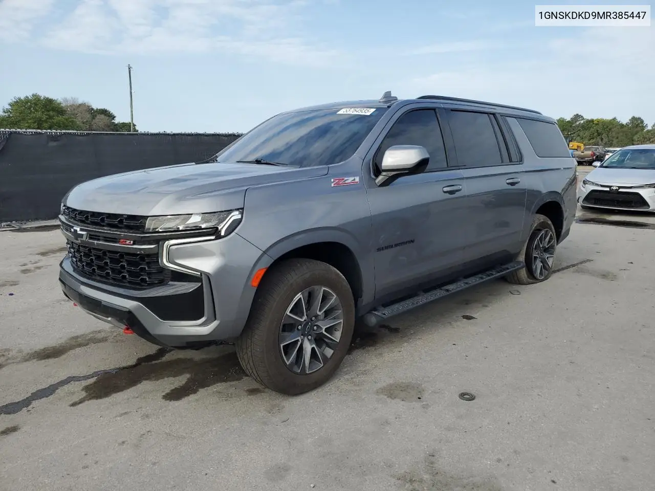 2021 Chevrolet Suburban K1500 Z71 VIN: 1GNSKDKD9MR385447 Lot: 55764935