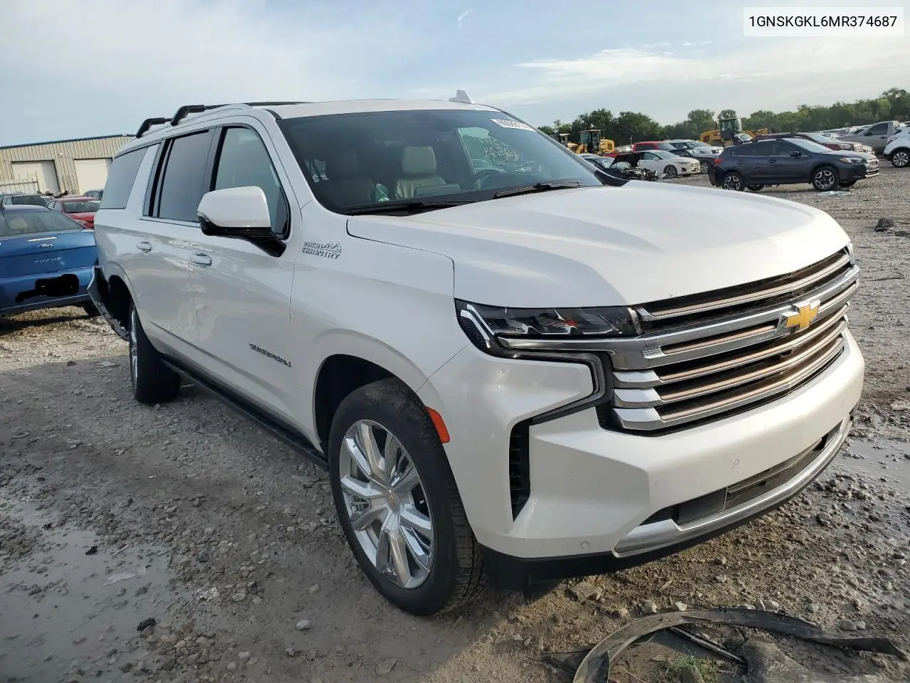 2021 Chevrolet Suburban K1500 High Country VIN: 1GNSKGKL6MR374687 Lot: 55976975