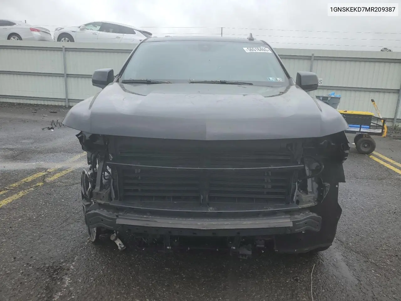 2021 Chevrolet Suburban K1500 Rst VIN: 1GNSKEKD7MR209387 Lot: 56518465