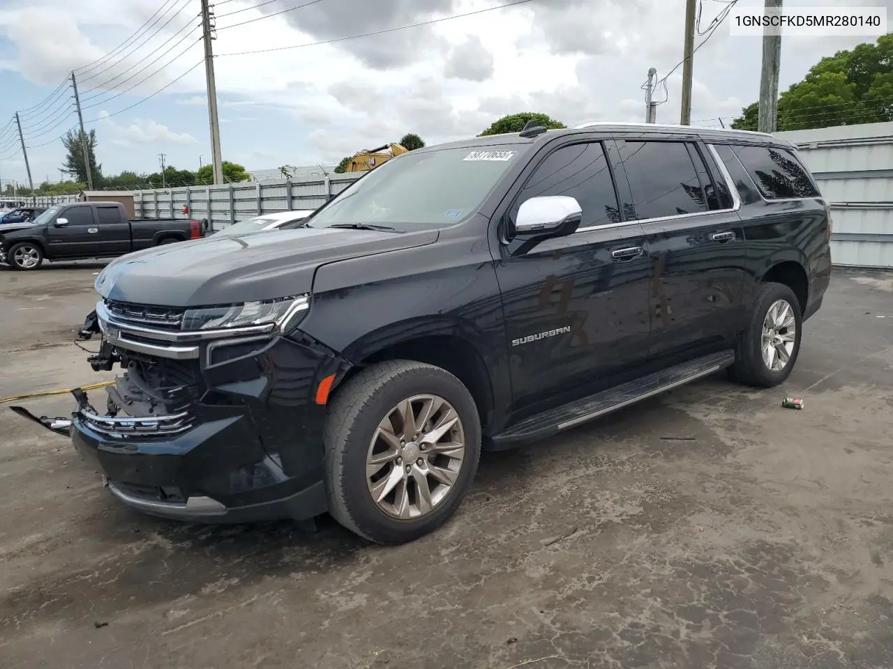 2021 Chevrolet Suburban C1500 Premier VIN: 1GNSCFKD5MR280140 Lot: 58770655