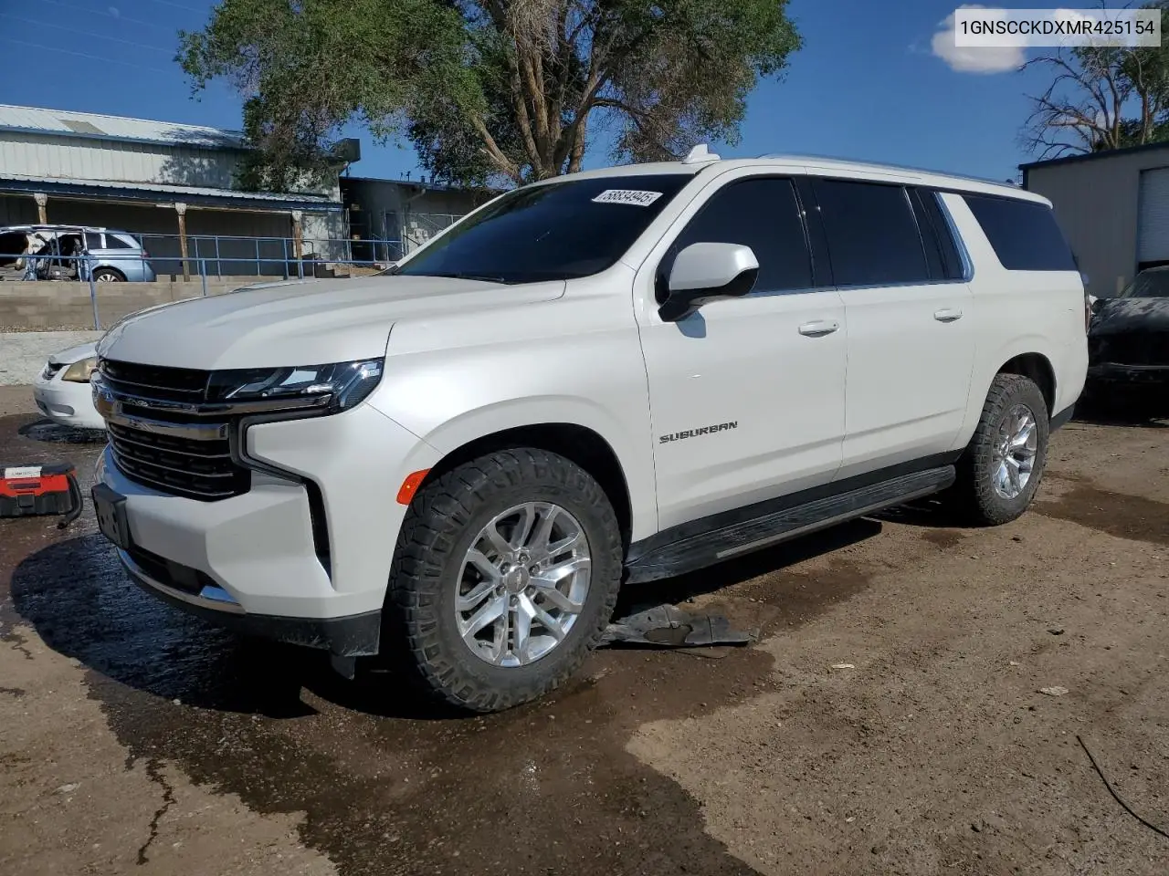 2021 Chevrolet Suburban C1500 Lt VIN: 1GNSCCKDXMR425154 Lot: 58834945