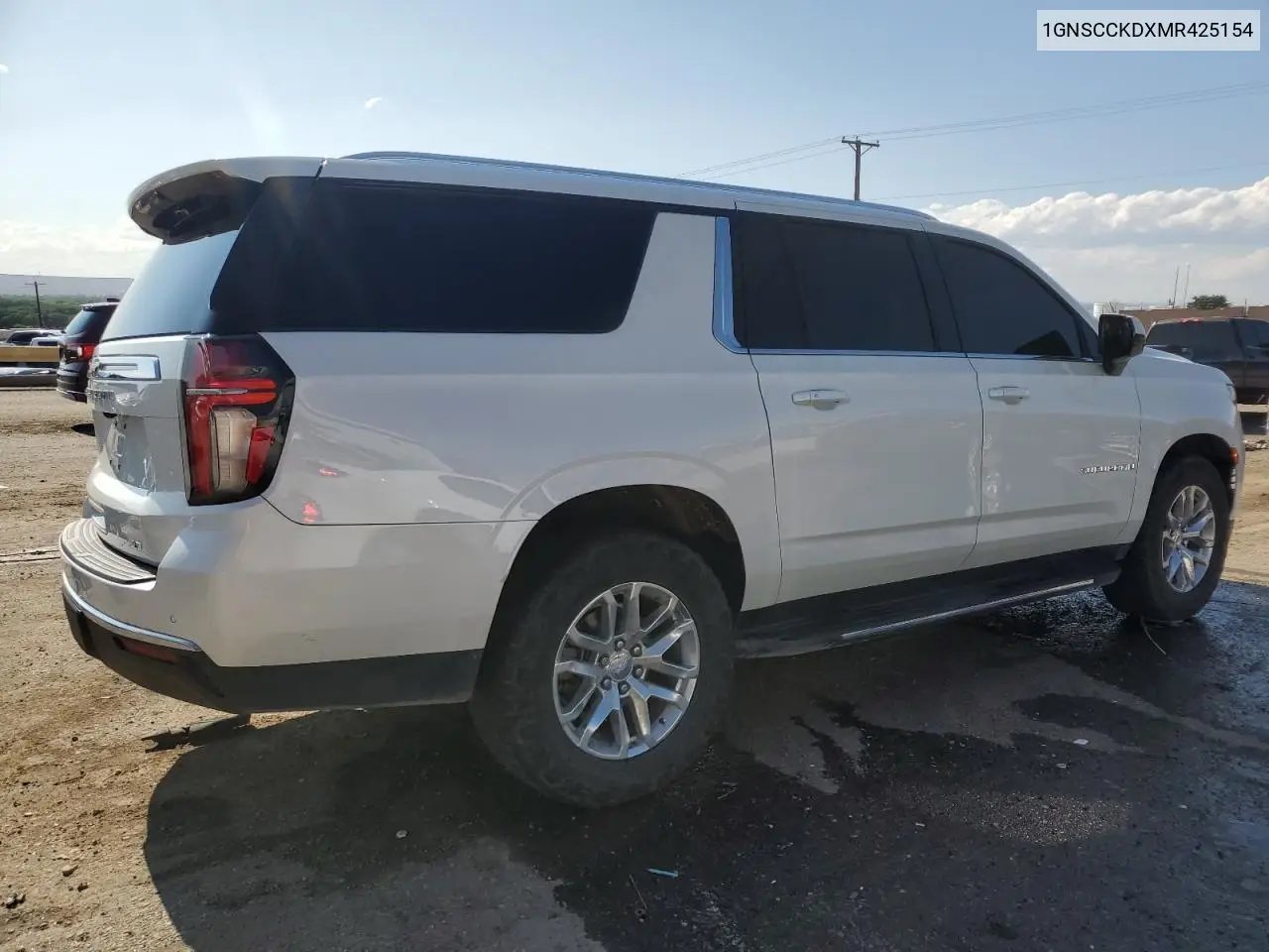 2021 Chevrolet Suburban C1500 Lt VIN: 1GNSCCKDXMR425154 Lot: 58834945