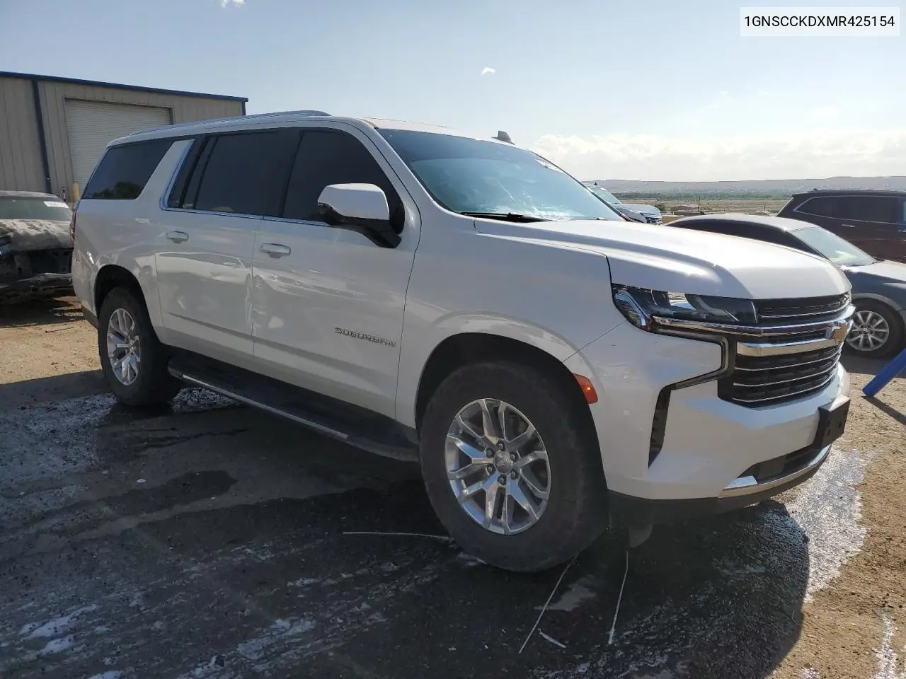 2021 Chevrolet Suburban C1500 Lt VIN: 1GNSCCKDXMR425154 Lot: 58834945