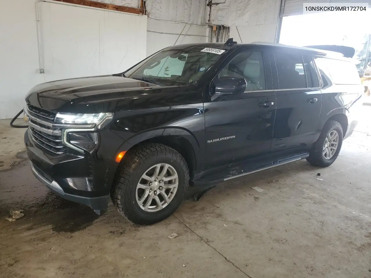 2021 Chevrolet Suburban K1500 Lt VIN: 1GNSKCKD9MR172704 Lot: 59959105