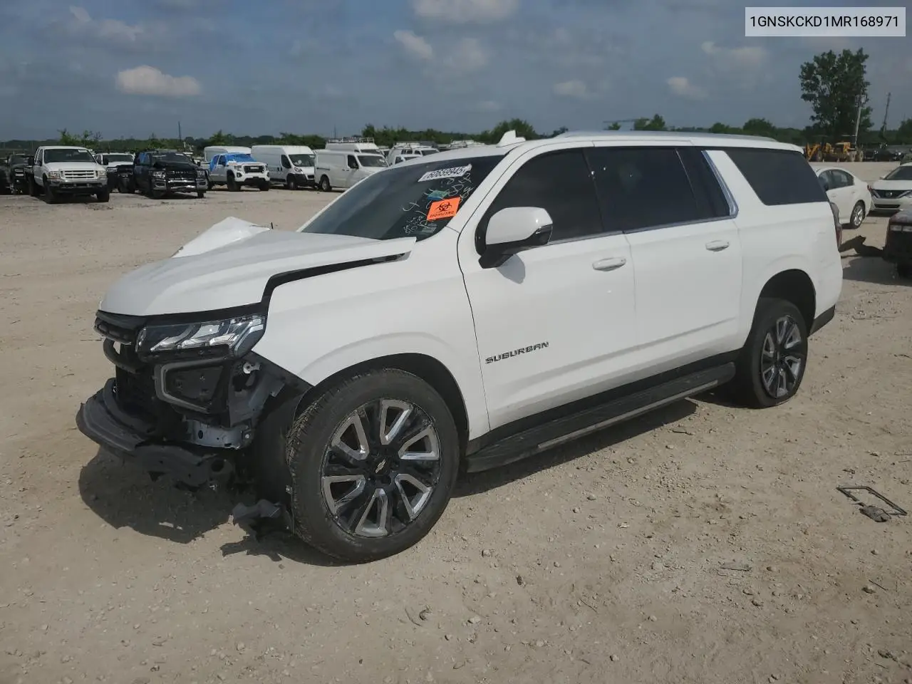 2021 Chevrolet Suburban K1500 Lt VIN: 1GNSKCKD1MR168971 Lot: 60659945