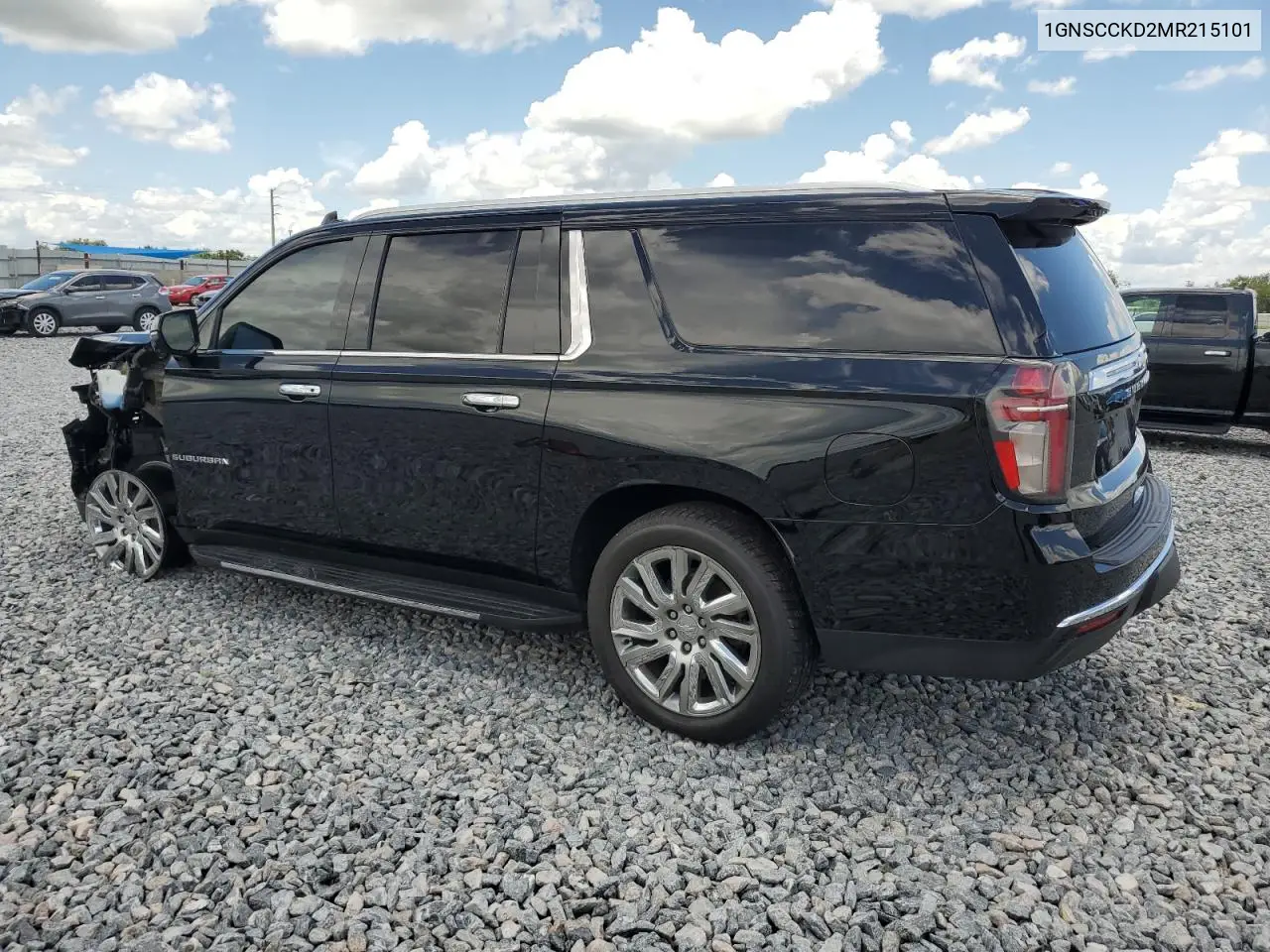 2021 Chevrolet Suburban C1500 Lt VIN: 1GNSCCKD2MR215101 Lot: 61235705