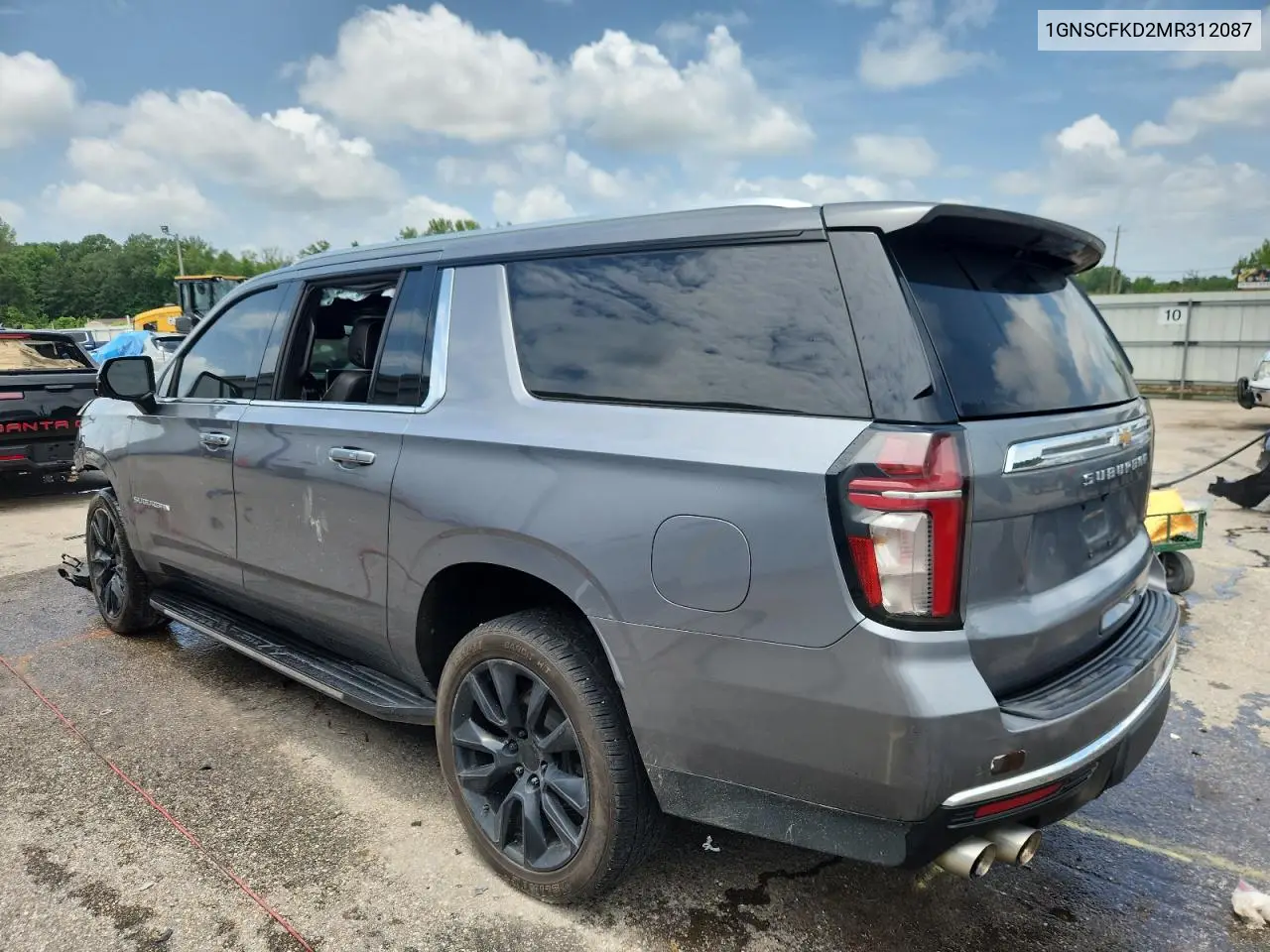 2021 Chevrolet Suburban C1500 Premier VIN: 1GNSCFKD2MR312087 Lot: 62695145
