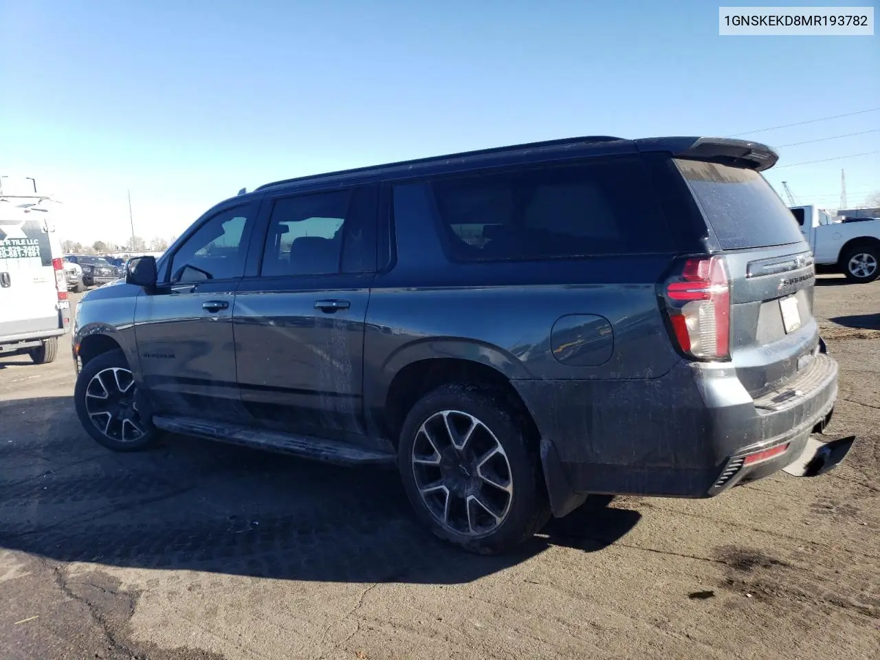 2021 Chevrolet Suburban K1500 Rst VIN: 1GNSKEKD8MR193782 Lot: 82821484