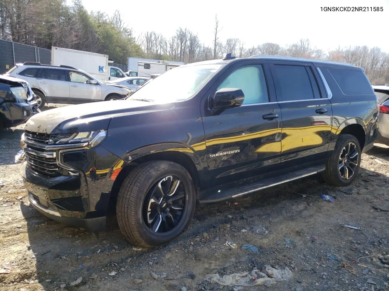 2022 Chevrolet Suburban K1500 Lt VIN: 1GNSKCKD2NR211585 Lot: 48373215