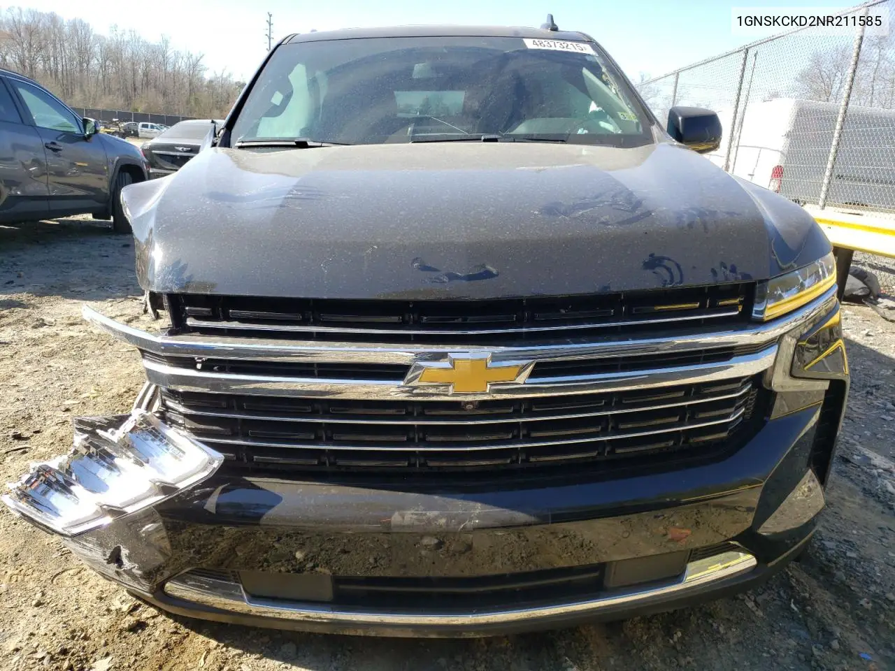 2022 Chevrolet Suburban K1500 Lt VIN: 1GNSKCKD2NR211585 Lot: 48373215