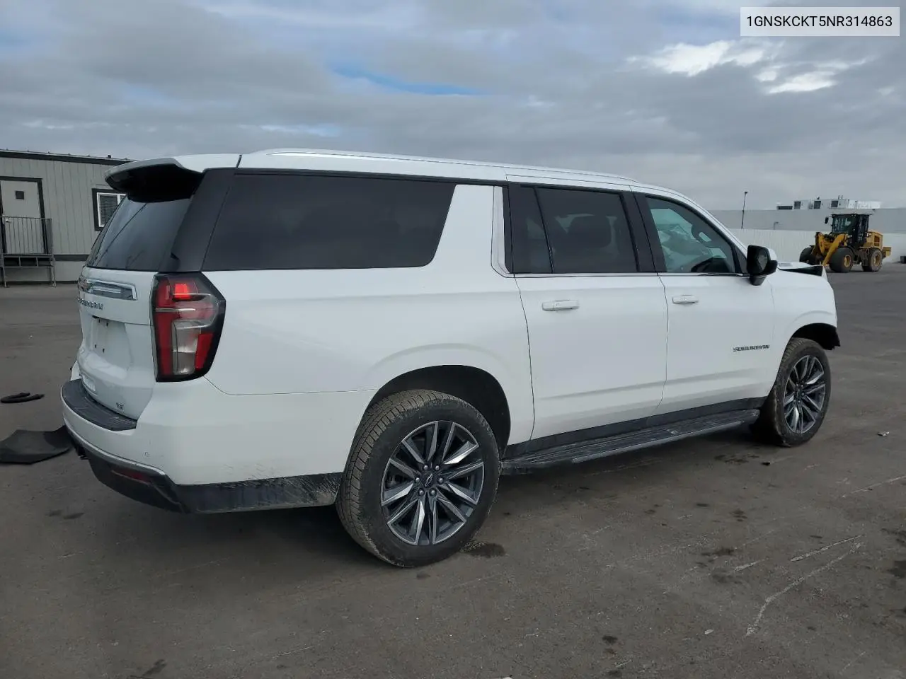 2022 Chevrolet Suburban K1500 Lt VIN: 1GNSKCKT5NR314863 Lot: 51687605