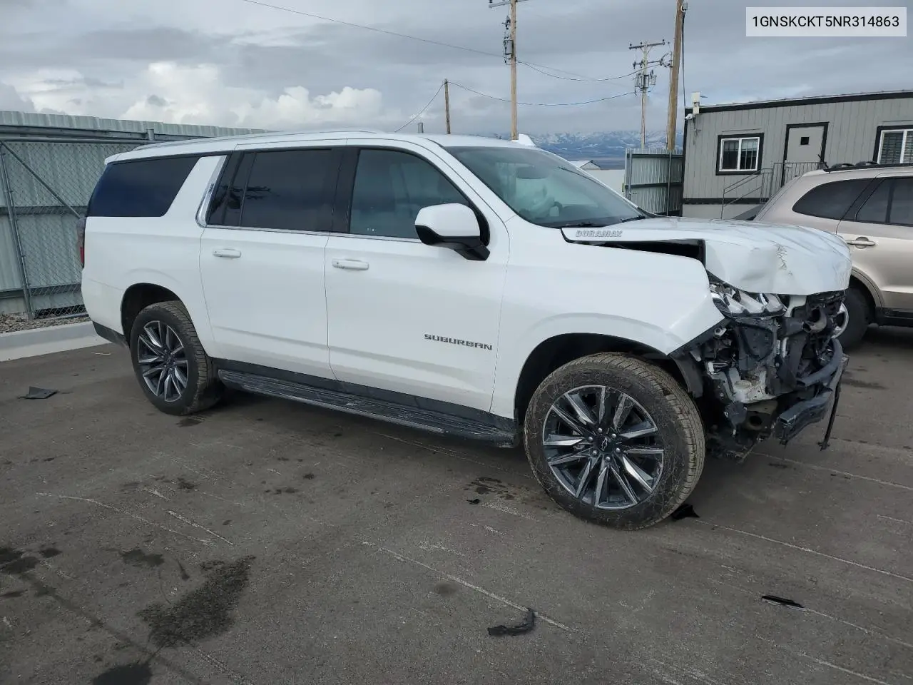 2022 Chevrolet Suburban K1500 Lt VIN: 1GNSKCKT5NR314863 Lot: 51687605