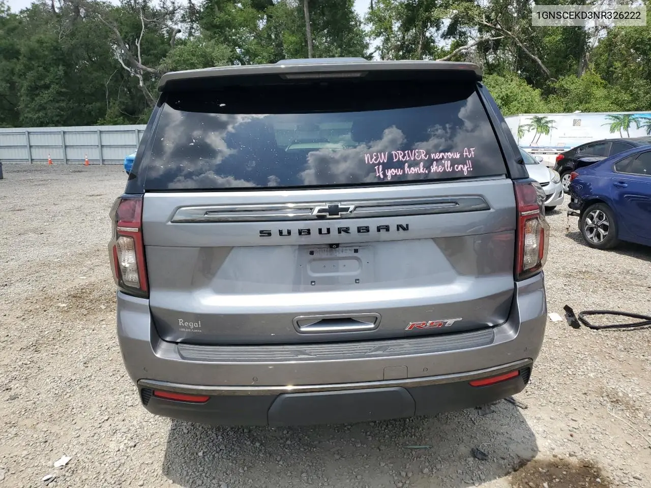 2022 Chevrolet Suburban C1500 Rst VIN: 1GNSCEKD3NR326222 Lot: 55392545