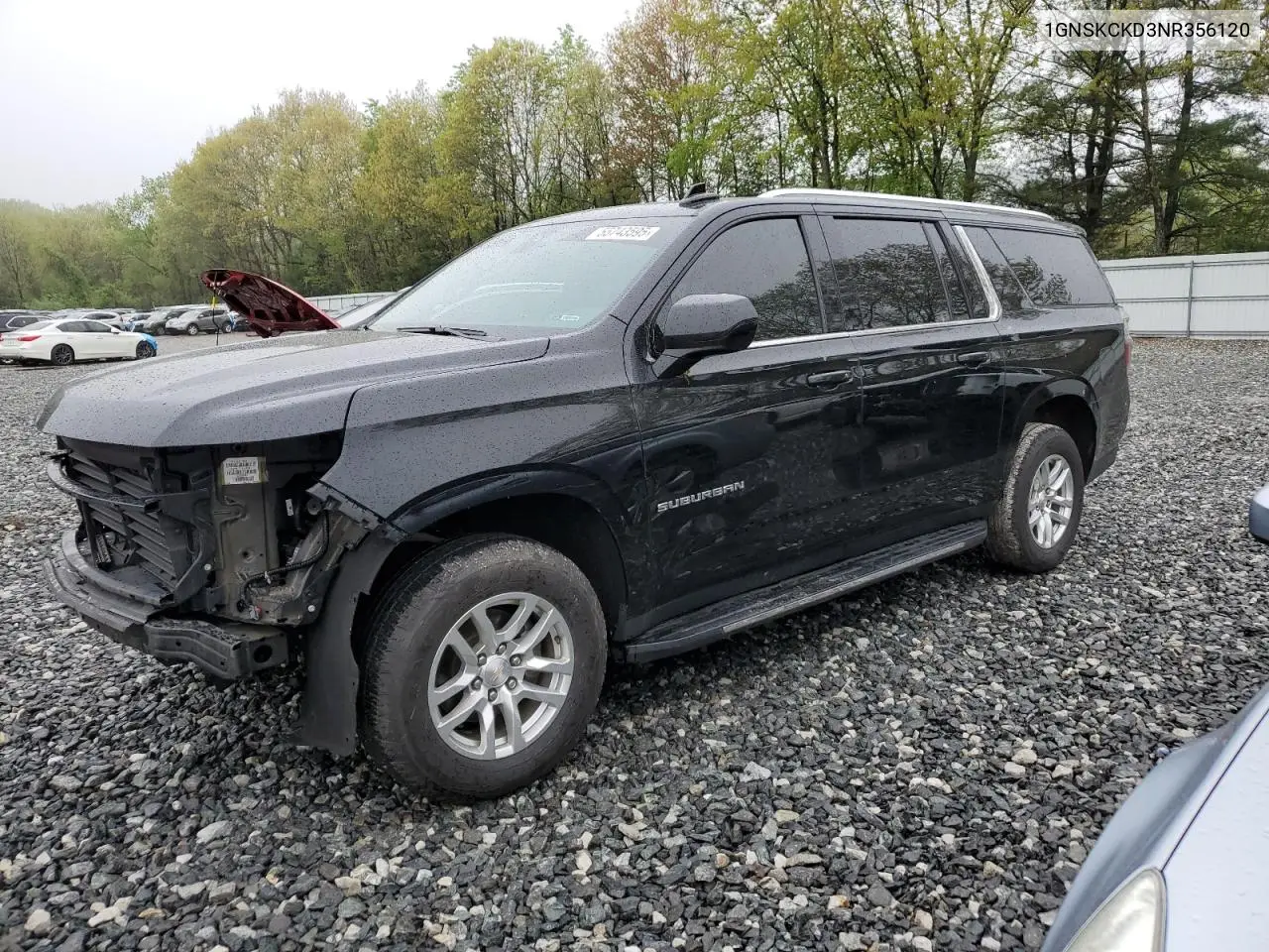 2022 Chevrolet Suburban K1500 Lt VIN: 1GNSKCKD3NR356120 Lot: 55743595