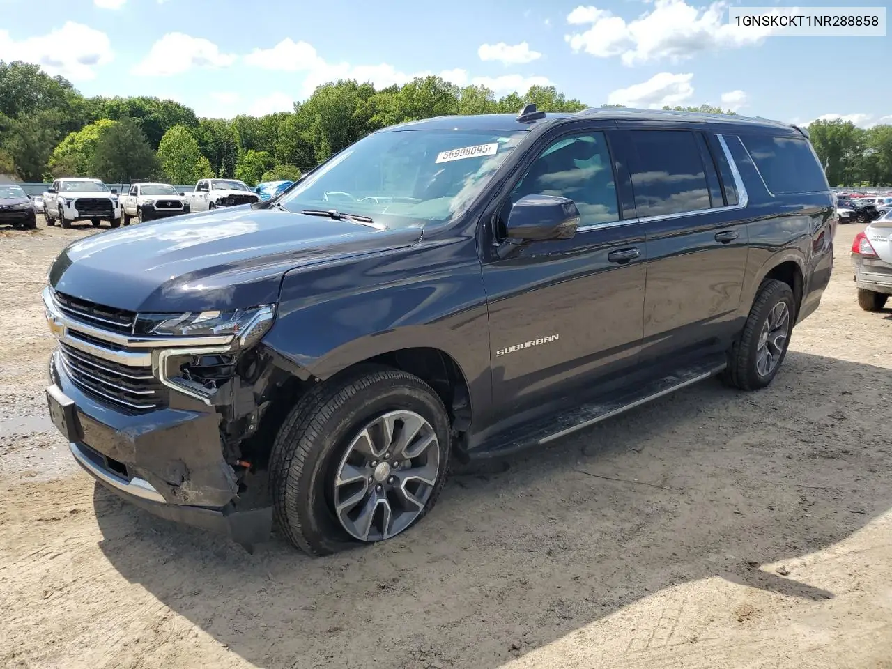 2022 Chevrolet Suburban K1500 Lt VIN: 1GNSKCKT1NR288858 Lot: 56998095