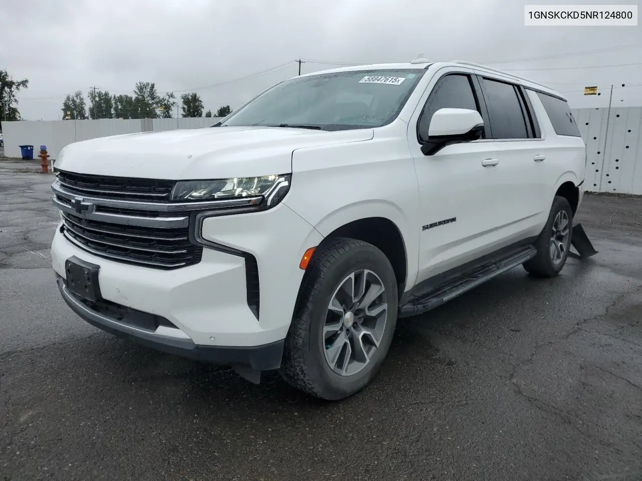 2022 Chevrolet Suburban K1500 Lt VIN: 1GNSKCKD5NR124800 Lot: 58847615