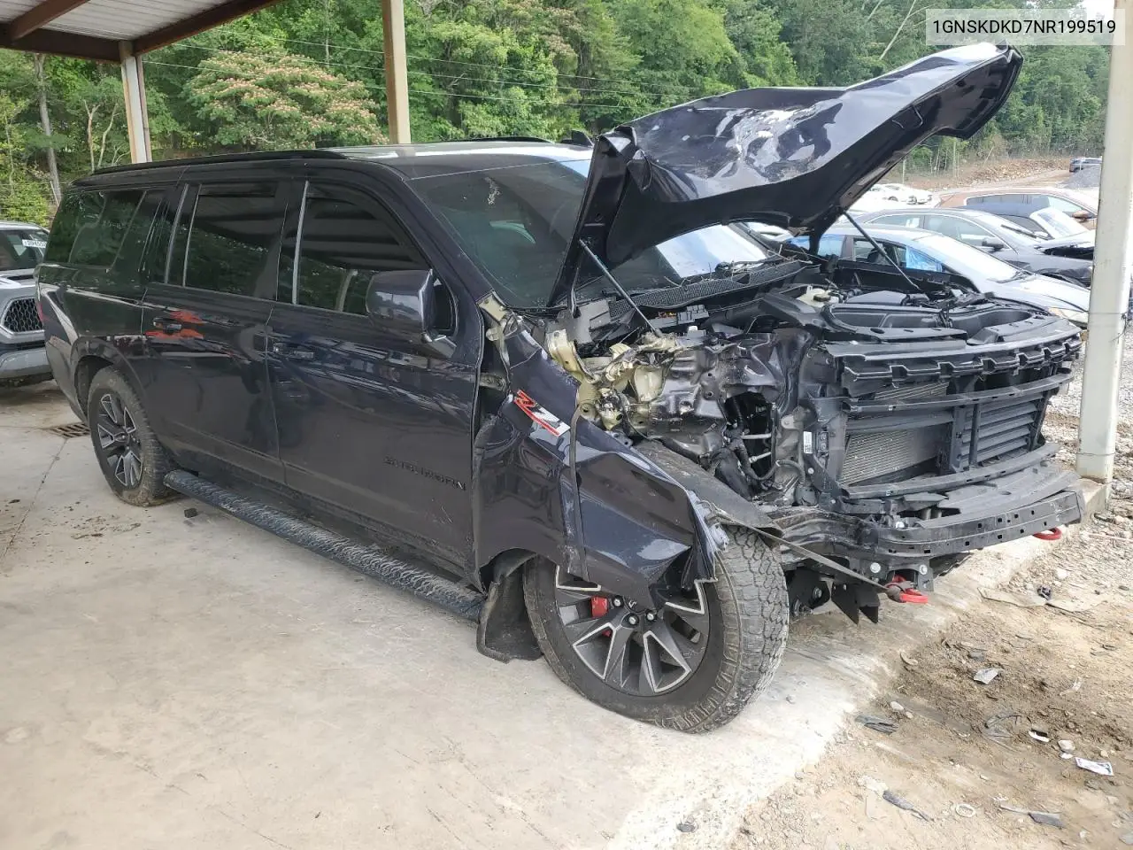 2022 Chevrolet Suburban K1500 Z71 VIN: 1GNSKDKD7NR199519 Lot: 59356585