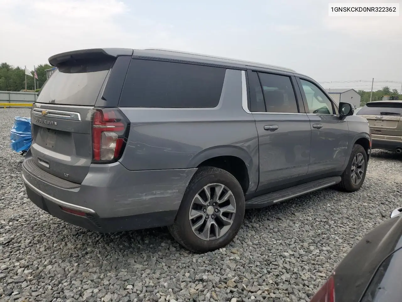 2022 Chevrolet Suburban K1500 Lt VIN: 1GNSKCKD0NR322362 Lot: 59576405