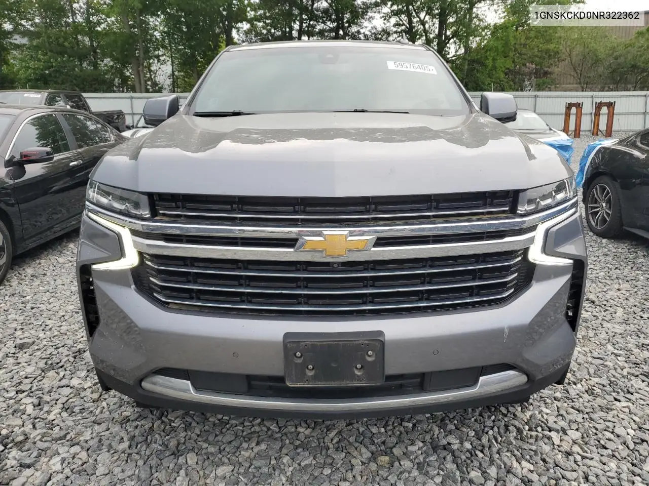 2022 Chevrolet Suburban K1500 Lt VIN: 1GNSKCKD0NR322362 Lot: 59576405
