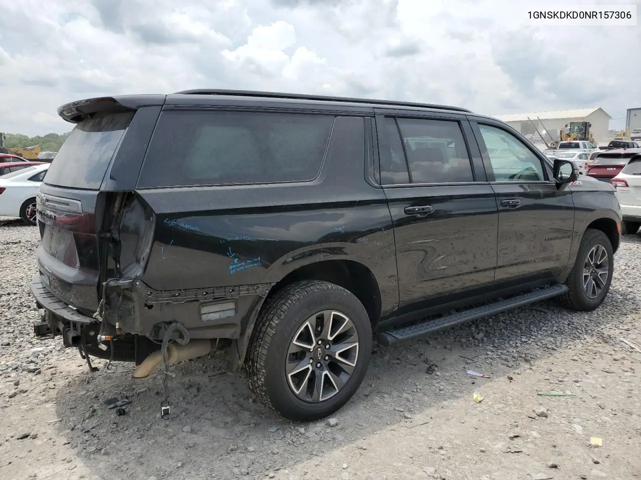 2022 Chevrolet Suburban K1500 Z71 VIN: 1GNSKDKD0NR157306 Lot: 59610465